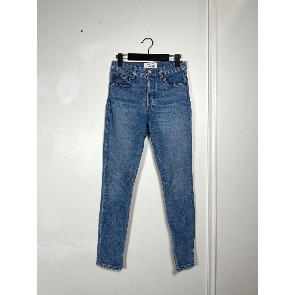 Reformation Jeans‎ 0/1 womens 25 Serena High Skinny Jean Maya wash button fly